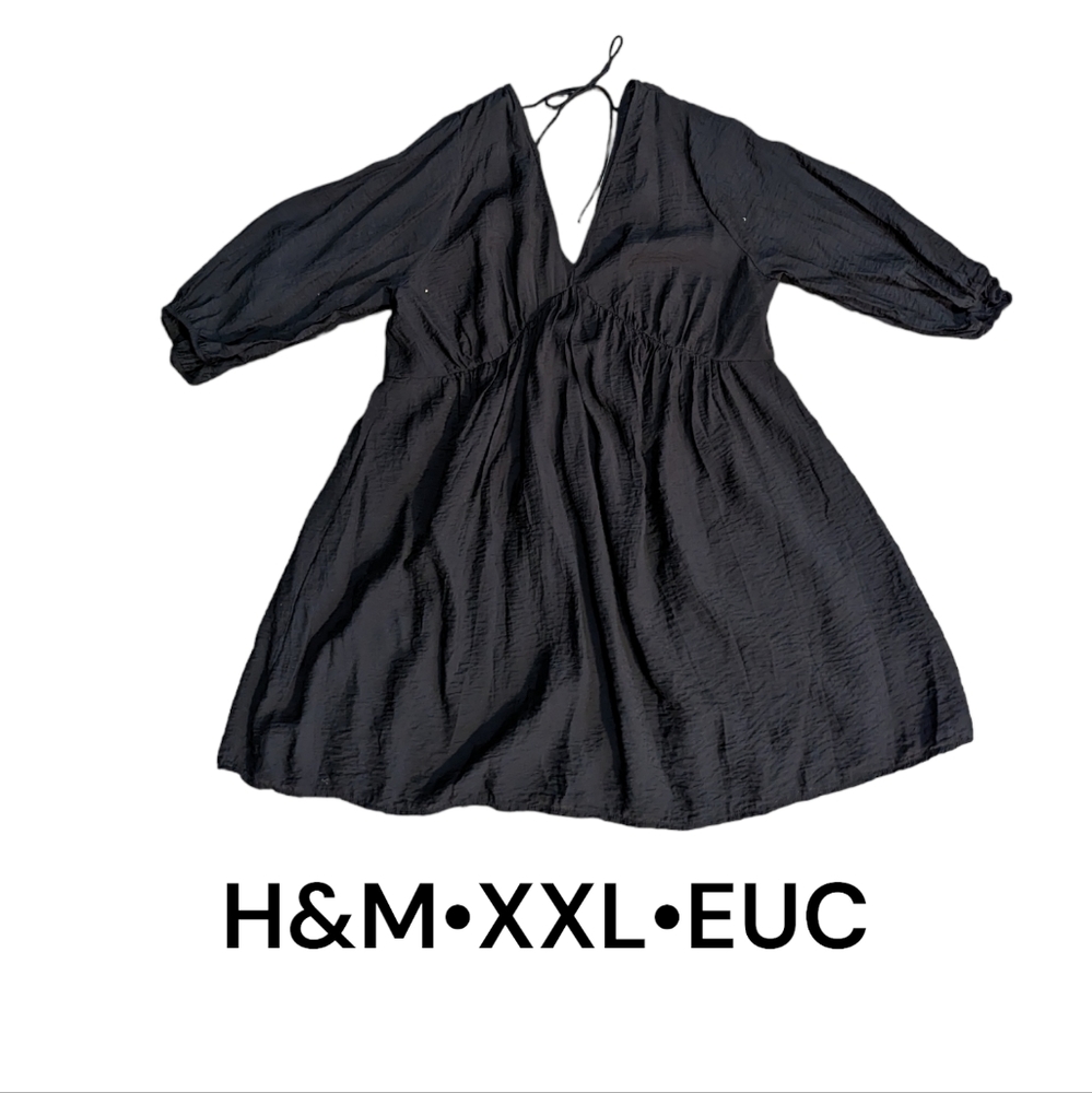 Lightweight black dress•H&M•XXL•EUC